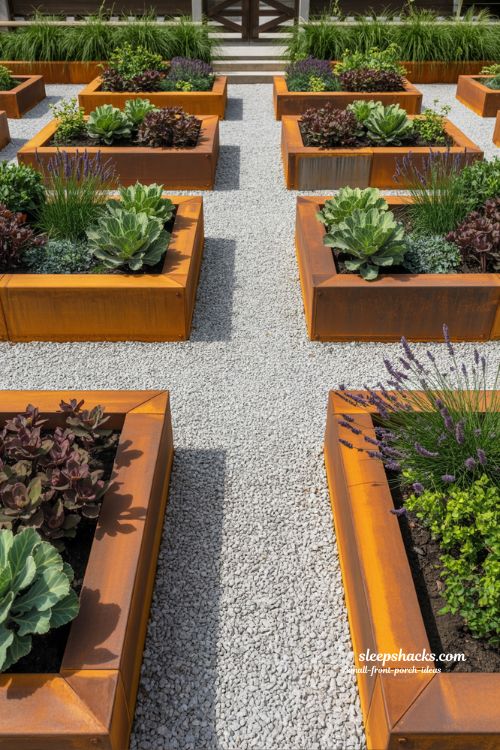 The Circular Sanctuary: Curved Keyhole Raised Beds with Integrated Center Seating