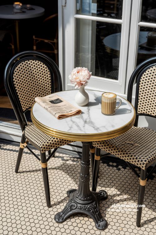 The Elegant Marble Bistro Corner