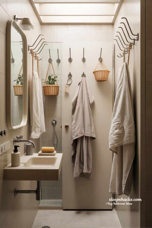 Tiny Bathroom Hook Ideas That Add Function Without Clutter