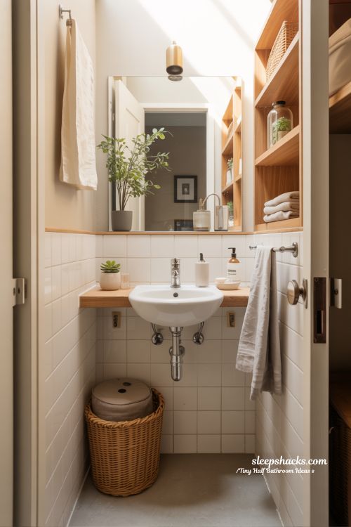 Tiny Half Bathroom Layout Ideas for Tight Spaces