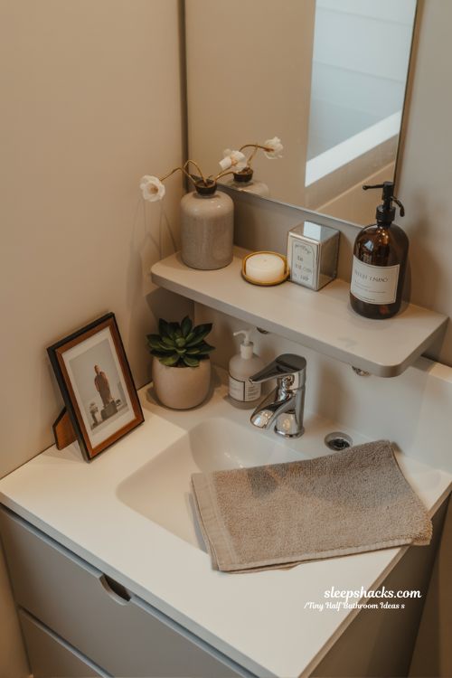 Tiny Half Bathroom Small Decor Details That Matter