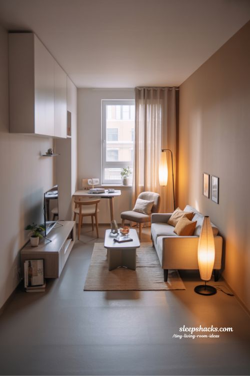 Tiny Living Room Ideas with Defined Zones
