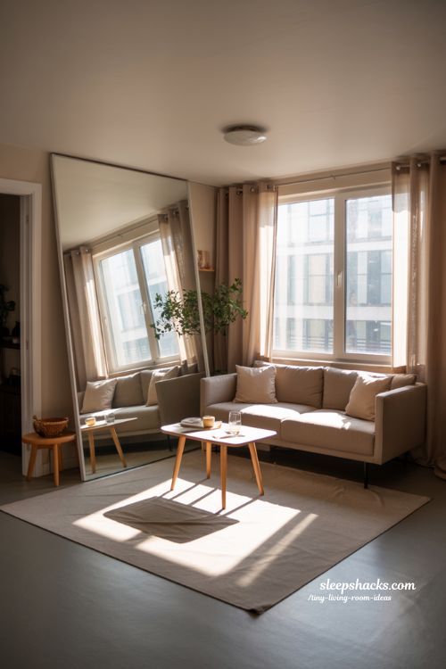 Tiny Living Room Ideas with Defined Zones