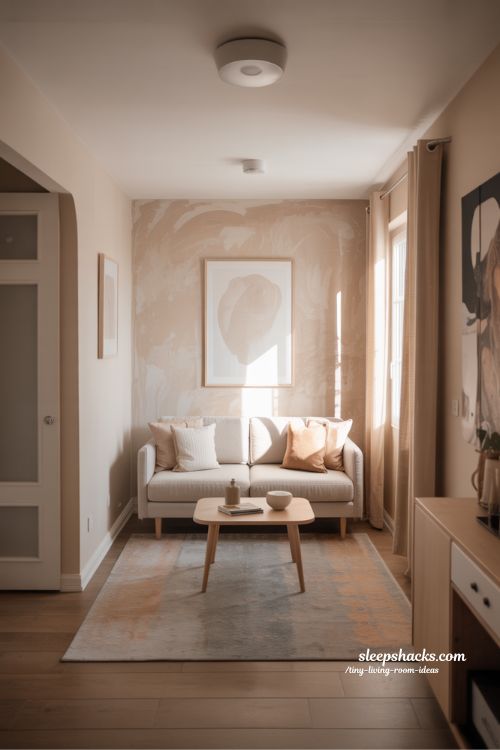Tiny Living Room Ideas with Statement Walls
