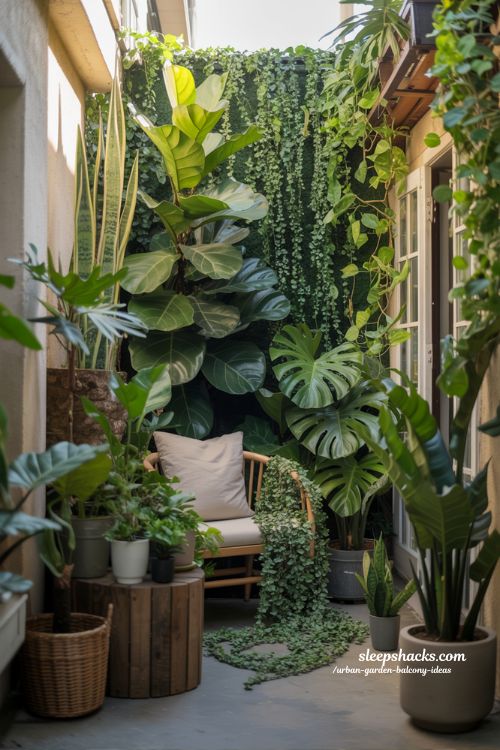 Urban Garden Balcony Ideas Full Green Urban Jungle