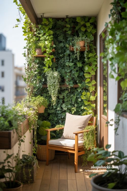 Urban Garden Balcony Ideas Privacy Green Wall