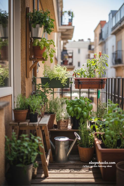 Urban Garden Balcony Ideas for Growing Fresh Food