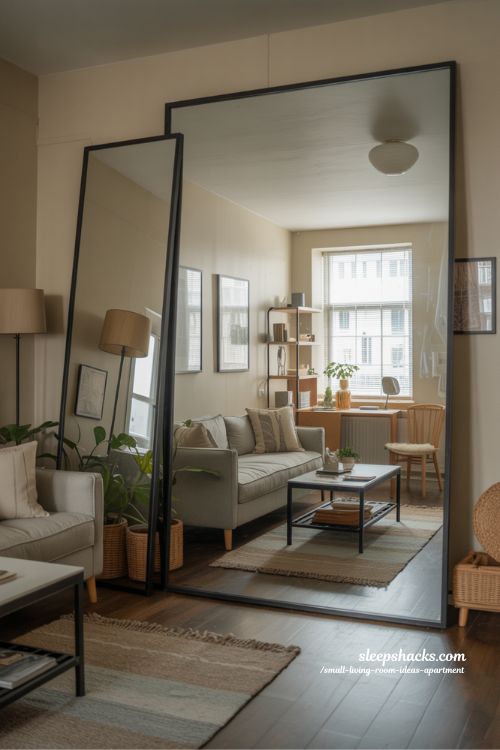 Using Mirrors to Expand Your Small Living Room Space