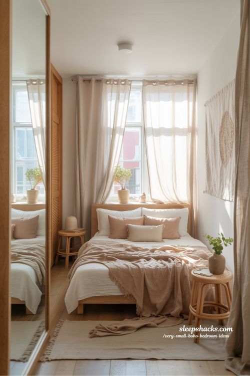 Very Small Boho Bedroom Ideas That Make Tiny Spaces Feel Bigger Light Airy Bohemian Interior