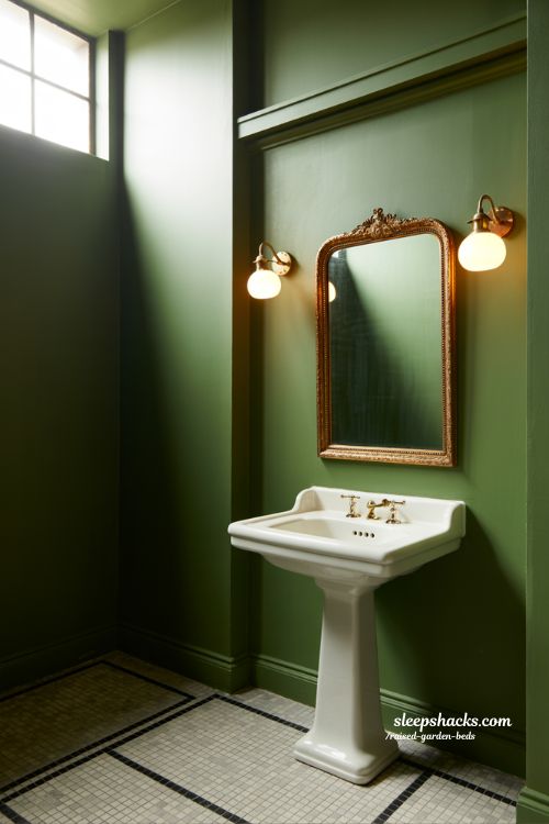 It is a common mistake to think you need a massive room to make a style statement, but I have always felt that small bathrooms actually have a bit of an advantage. In a tighter space, every single choice you make—from the curve of a faucet to the texture of a hand towel—carries so much more weight. It is like a curated gallery where nothing is filler. I have seen tiny, cramped bathrooms completely transform into these cozy, jewel-box spaces just by swapping in a mirror with some history or laying down a classic tile pattern. The secret is really about resisting the urge to over-decorate. When you let each piece breathe, even in a small footprint, the room stops feeling cluttered and starts feeling intentional. It is all about that balance of character and space. Here is the photography prompt to capture that cozy, high-impact charm. Vintage bathroom decor with floral botanical wallpaper and white wainscoting in sharp focus (1)