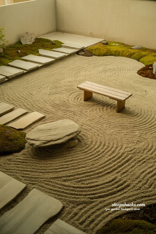 Zen garden backyard ideas for long-term harmony with natural evolving minimalist design