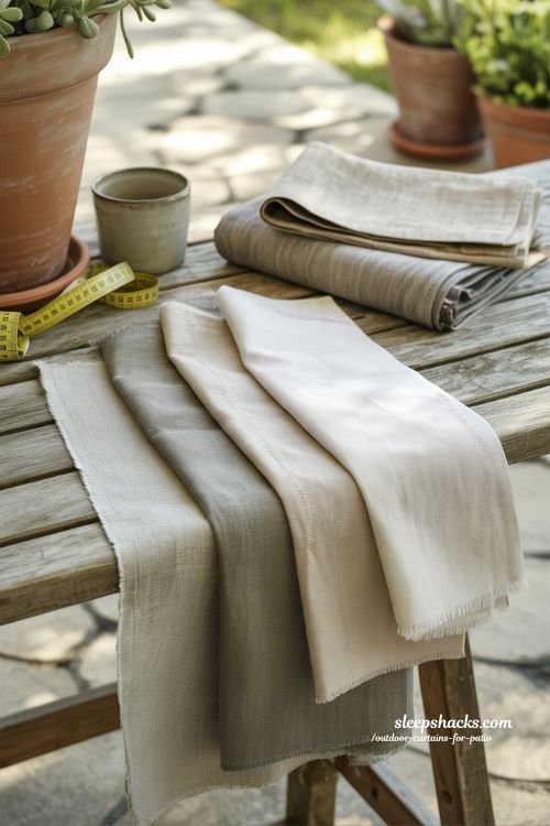 choosing outdoor curtains fabric polyester canvas sheer comparison patio design ideas