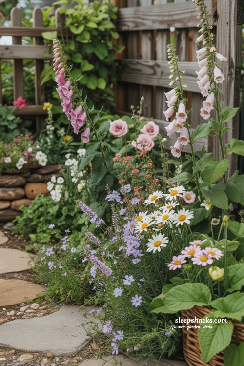 cottage-style flower garden ideas full of charm