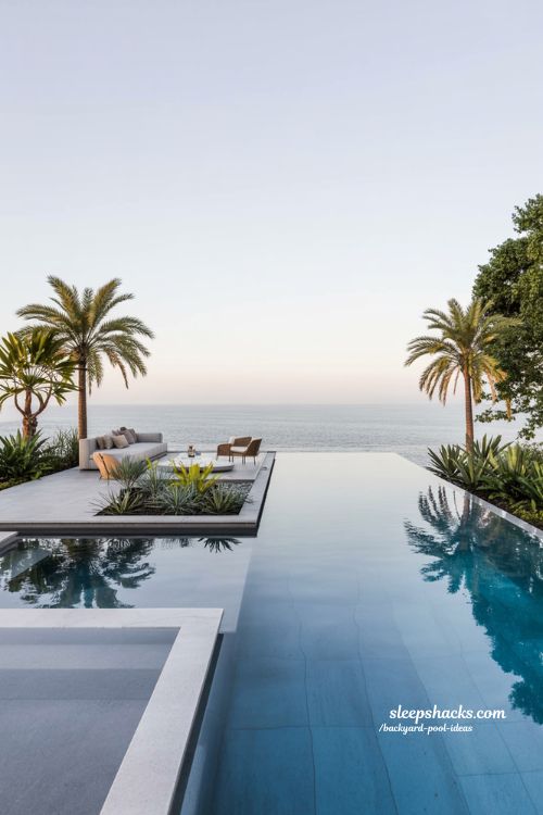 infinity pool backyard design ideas
