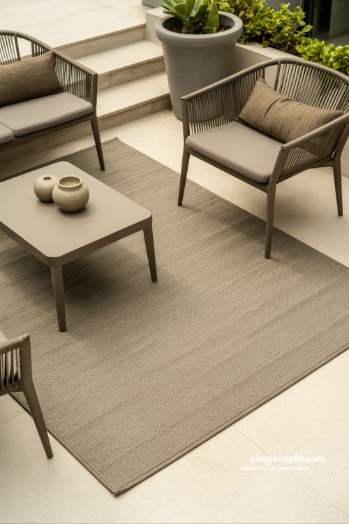 outdoor rugs patio ideas weather friendly durable patio rug materials for long lasting modern outdoor design