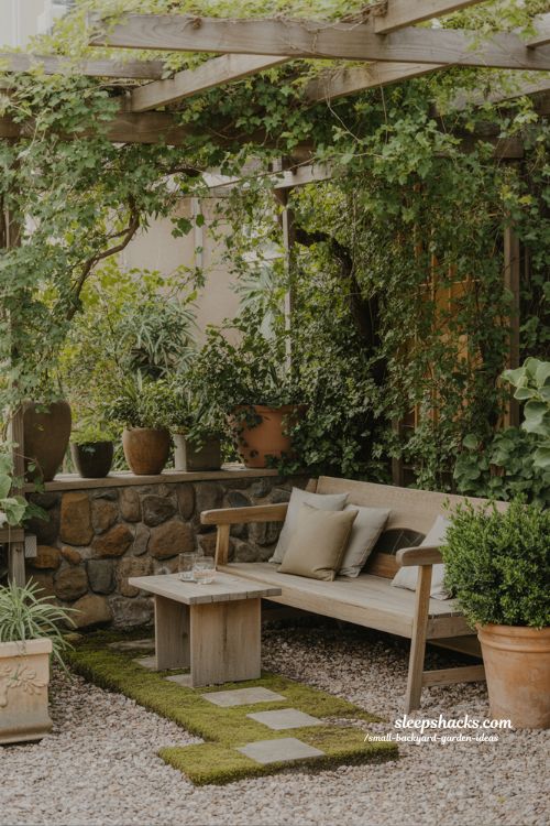 outdoor seating corner ideas for small backyard gardens creating calm and cozy natural relaxation spaces