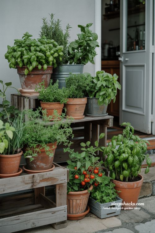 small backyard edible garden ideas with herbs and vegetables for everyday cooking and simple homegrown living