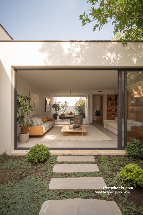small backyard garden ideas blending indoor outdoor spaces for seamless connected home and garden design