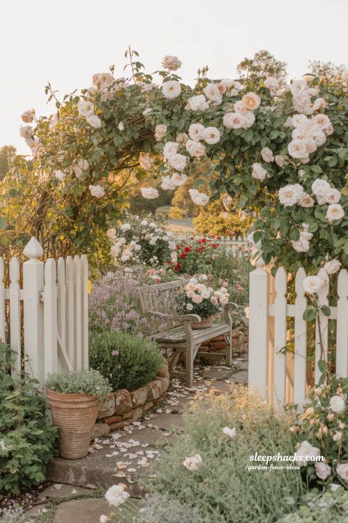 Garden fence ideas for cozy modern backyard privacy and charm