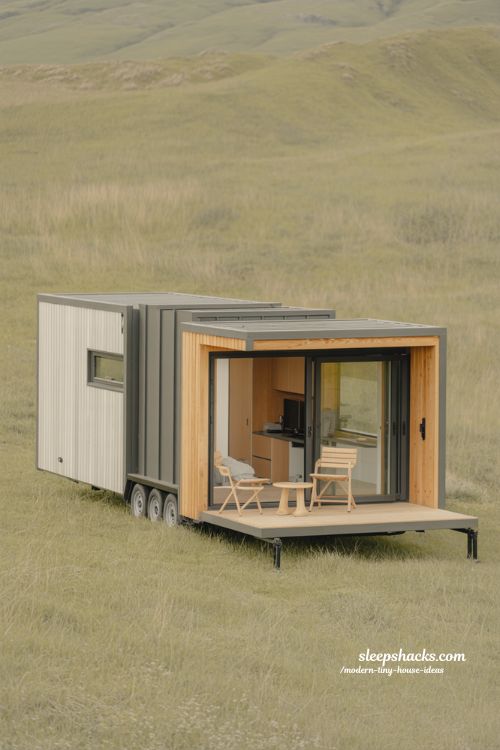 Modern tiny house ideas prefab mobile home design modular living small space travel friendly minimalist architecture