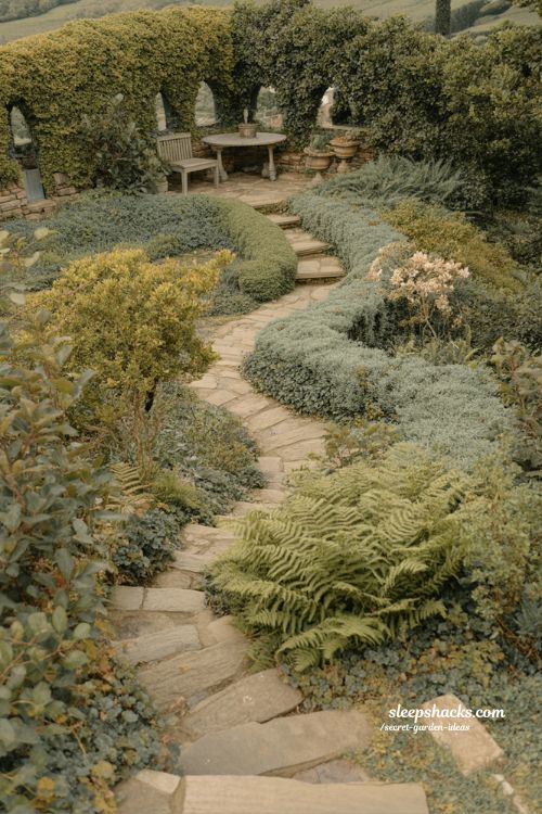 Secret garden ideas movement and discovery winding path layered garden design hidden cozy backyard journey 