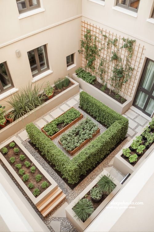 Small city garden ideas with low maintenance plants and simple design systems for easy urban outdoor care