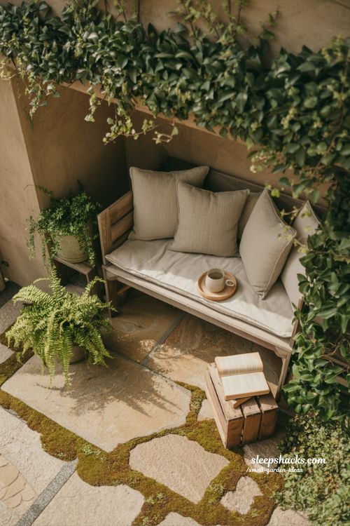 Small garden seating corner ideas for cozy outdoor pause spaces