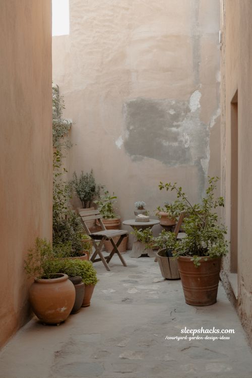 Why courtyard garden spaces feel personal and intimate like outdoor living rooms