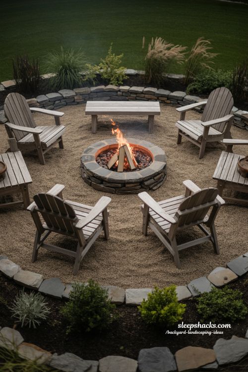 cozy fire pit backyard landscaping ideas for warm and inviting outdoor evenings