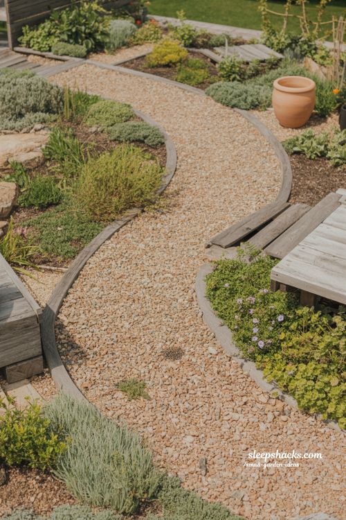 gravel paths that keep things easy low maintenance summer landscape garden walkway ideas