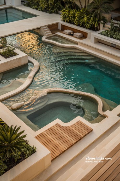 luxury natural pool ideas with resort style comfort and eco elegant backyard design