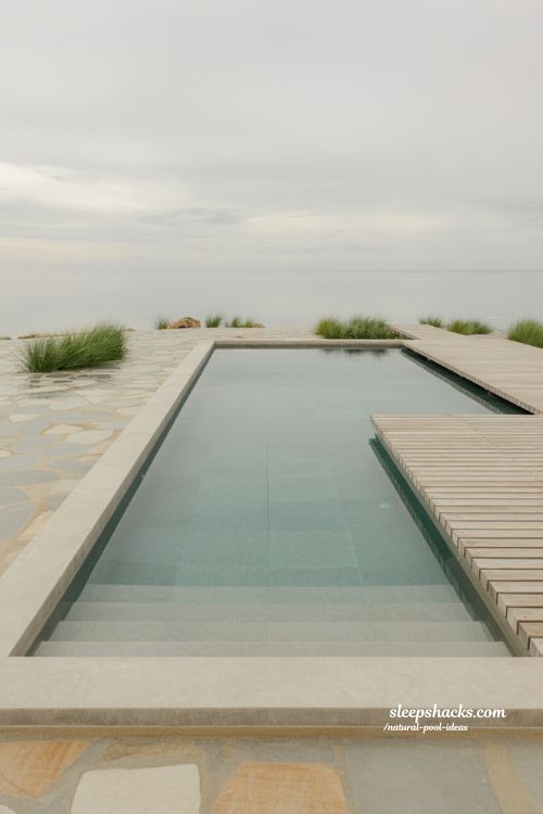 minimalist natural pool ideas for calm outdoor spaces with clean geometry and serene backyard design