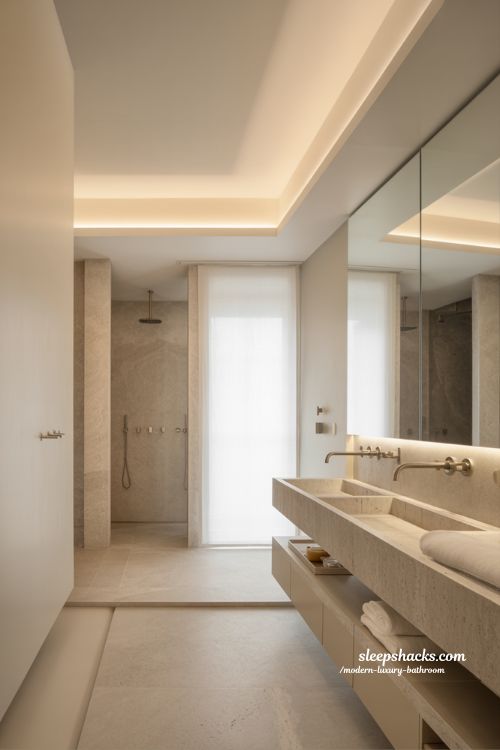 minimalist ultra modern luxury bathroom ideas with floating vanity hidden storage neutral tones and clean spa inspired design 