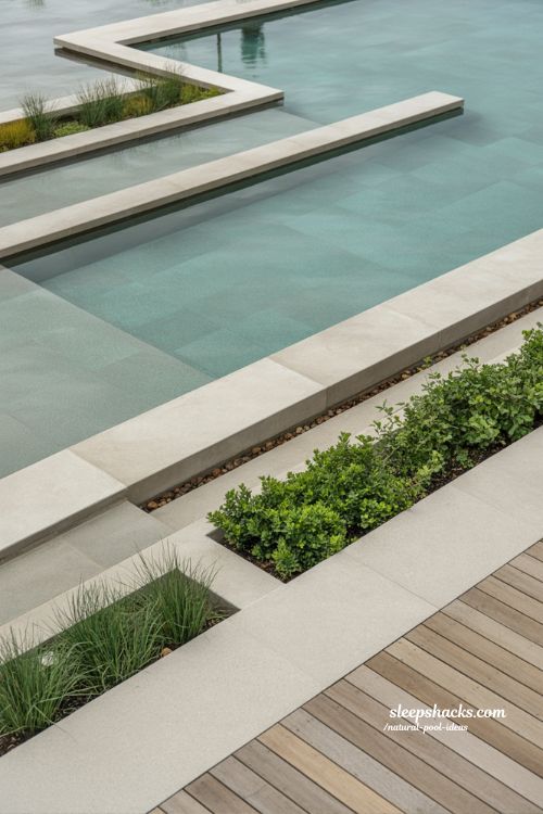 modern natural pool ideas with clean structure and soft nature eco luxury backyard design