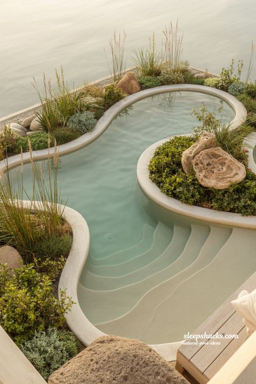 small backyard natural pool ideas that feel expansive with compact eco friendly garden design