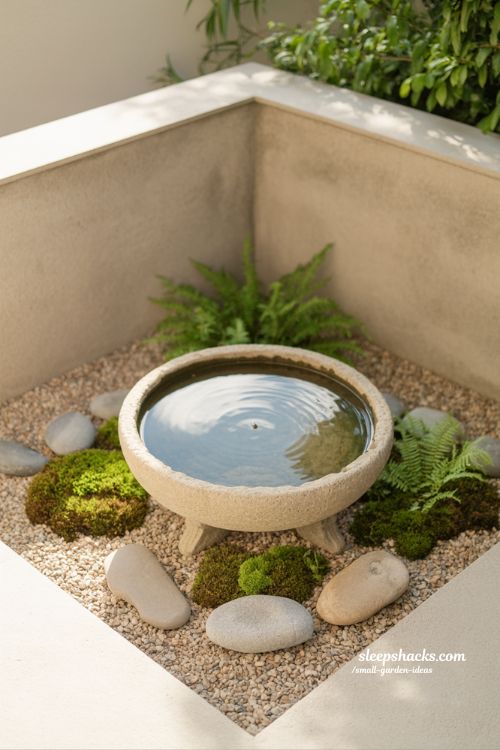 small water bowls for minimal spaces calm zen summer landscape garden ideas tiny water feature design