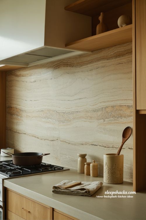 stone backsplash kitchen ideas that feel instantly timeless with warm natural textures and earthy modern design