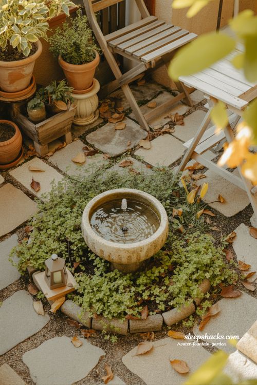 water fountain garden ideas that create instant calm in small backyard spaces