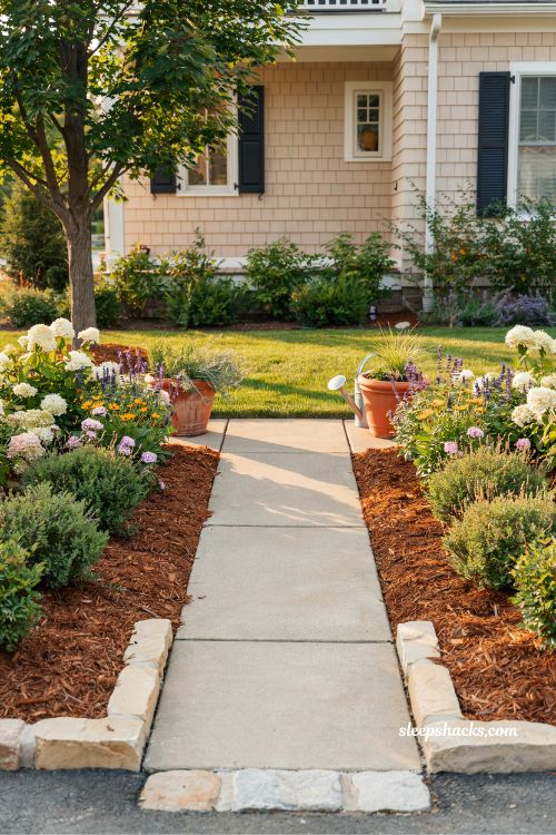Clean lawn edges along walkways and driveways for polished curb appeal