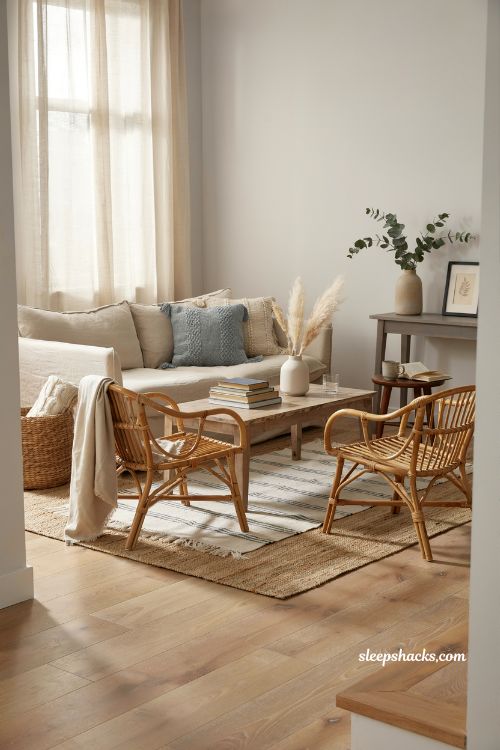 Coastal living room ideas with soft blue accents natural textures and relaxed beach cottage style