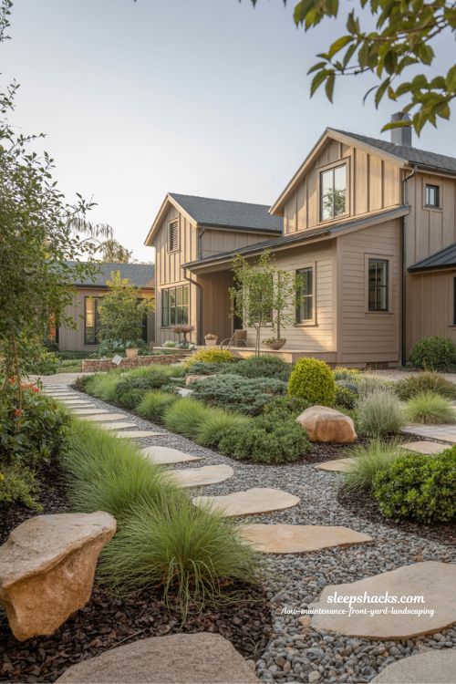 20 Low-Maintenance Front Yard Landscaping Ideas That Actually Look ...
