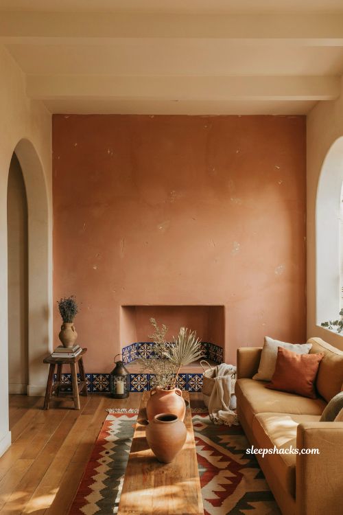 Mexican home decor ideas rustic hacienda color palettes terracotta adobe cobalt blue interior design warm earthy home styling inspiration