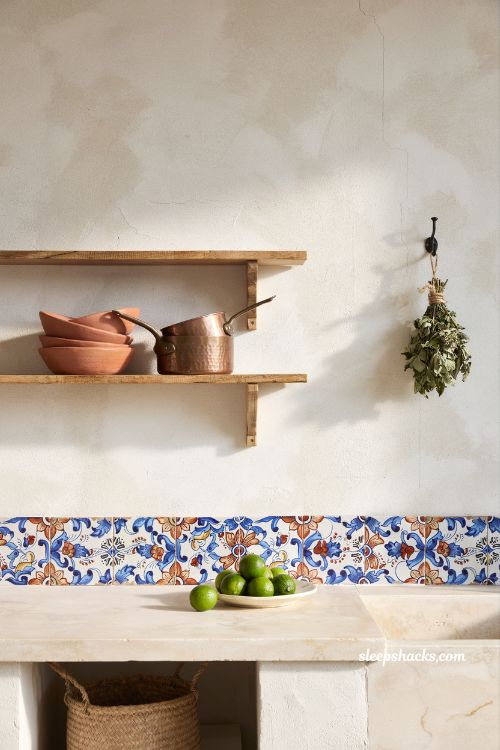 Mexican home decor ideas talavera tile backsplash kitchen with rustic artisan charm