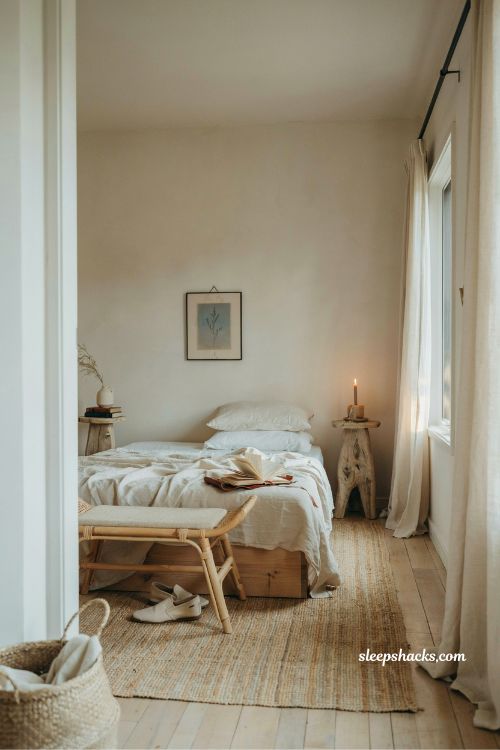 neutral coastal bedroom ideas with soft linen textures and airy natural light