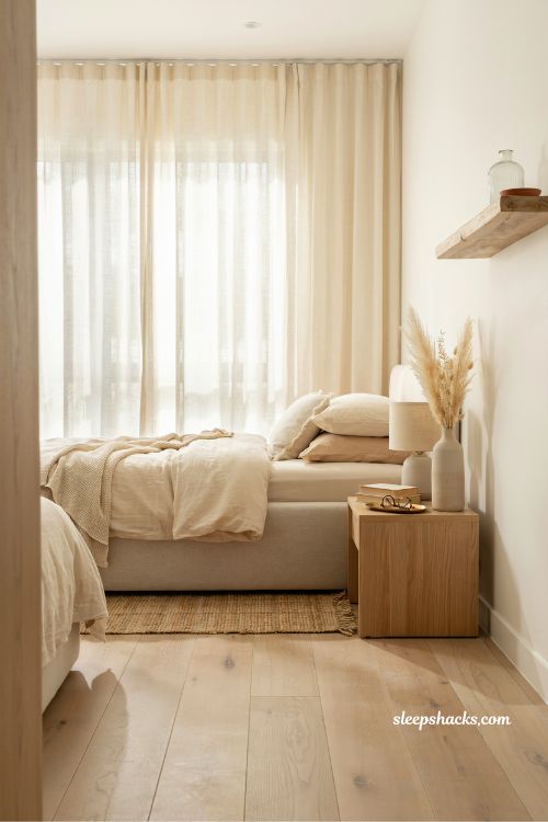 sheer white curtains coastal bedroom ideas for airy natural light and tall ceiling elegant interiors