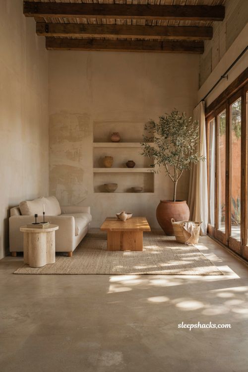 Mexican minimalist decor ideas with limewashed walls and handcrafted natural materials