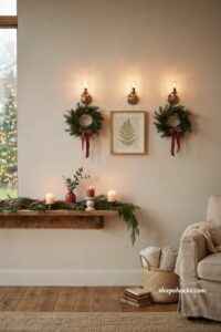 15 Christmas Wall Decor Ideas for a Cozy Living Room