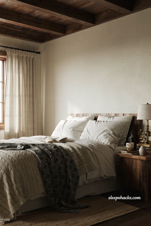 subtle bat pattern halloween throw blanket draped over cozy linen bedding