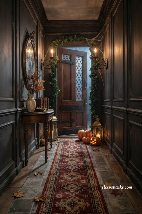 Bloxburg Halloween house spooky entryway decor ideas