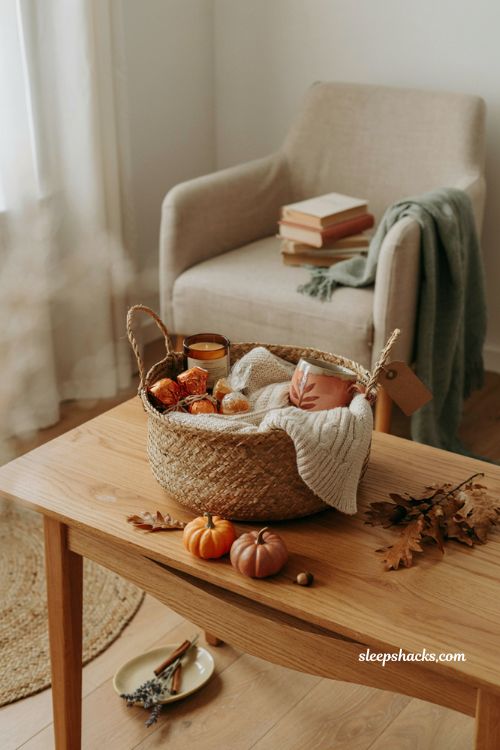 Budget friendly boo basket ideas for girlfriend with cozy fall gifts